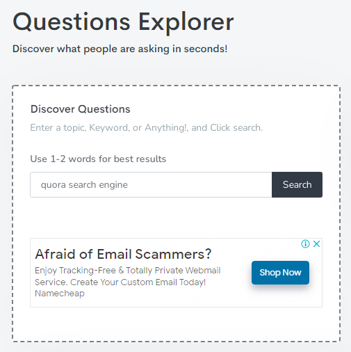 questions explorer tools