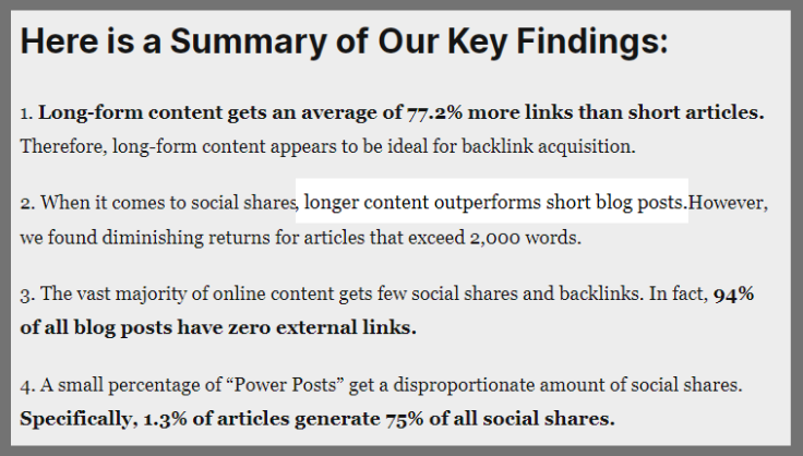 backlinko & Buzzumo research