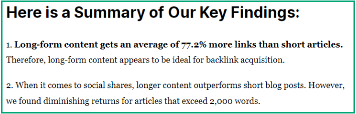 backlink research study