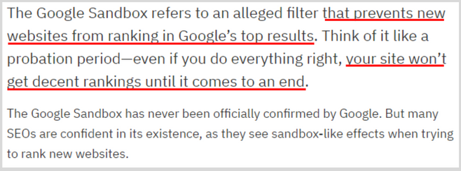 what is google sandbox?