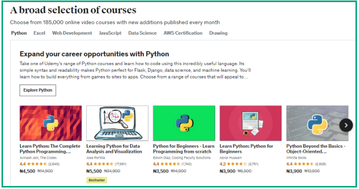 udemy courses