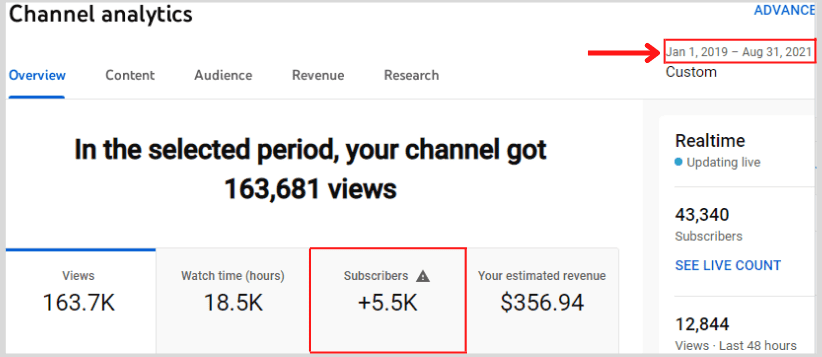 5k Youtube subscribes