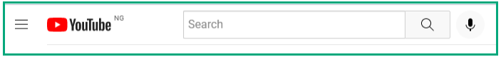 Youtube search bar