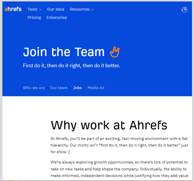 ahrefs job opening