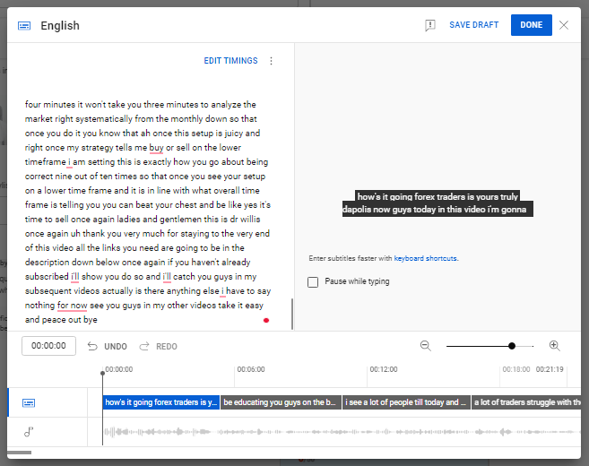 copy your video subtitles from yotube