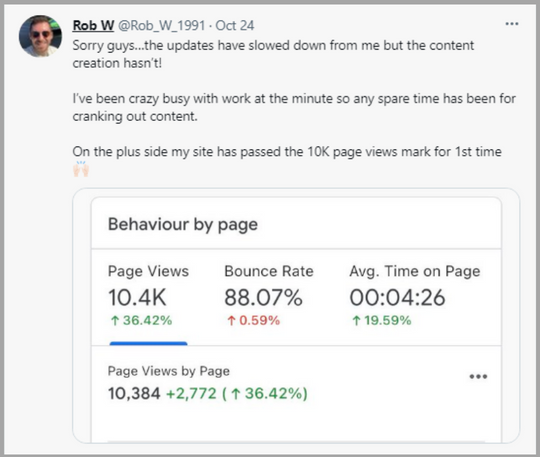 Rob w site traffic 