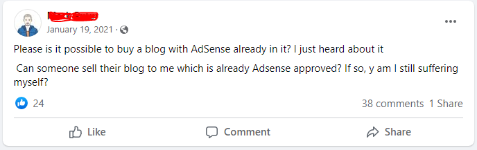 mark peter post about google adsense