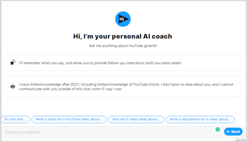 vidiQ AI Chatbot