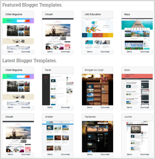 blogger templates