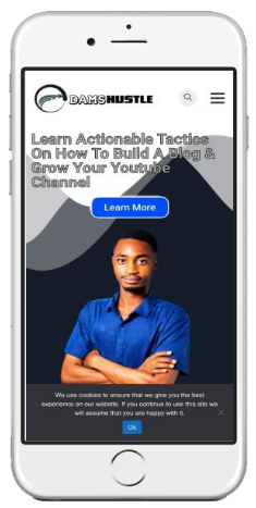 Damshustle Mobile friendly website