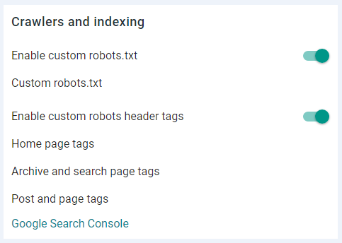 Blogging crawlers and indexing