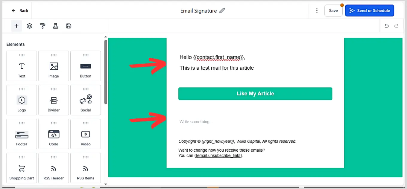 add emails signature on GHL